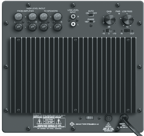 Internal Class AB Subwoofer Amplifier